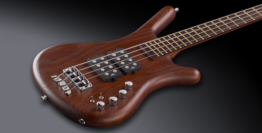 Warwick Teambuilt Pro Series Corvette 4-String Bass Guitar in Antique Tobacco Transparent Satin