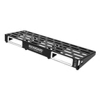 RockBoard TRES 3.3 effects pedalboard with flight case, showing a compact pedal setup on a sturdy, black effects pedalboard.