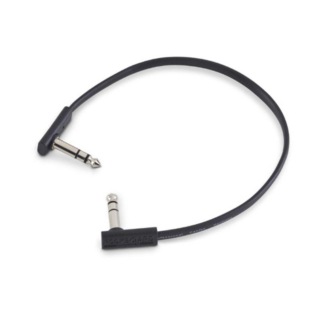 RockBoard Flat TRS Cable 30cm Black