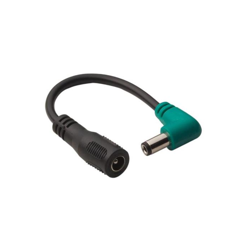 RockBoard Power Ace Cable plug converter for Line 6 effects, showing a compact black effects accessory with cable and connector.
