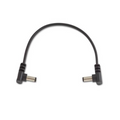 Rockboard Power Supply Cable Black Right angle to right angle 15cm