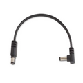 Rockboard Power Supply Cable Black - Right angle to straight 15cm