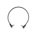 Rockboard Power Supply Cable Black - Right angle to right angle 30cm