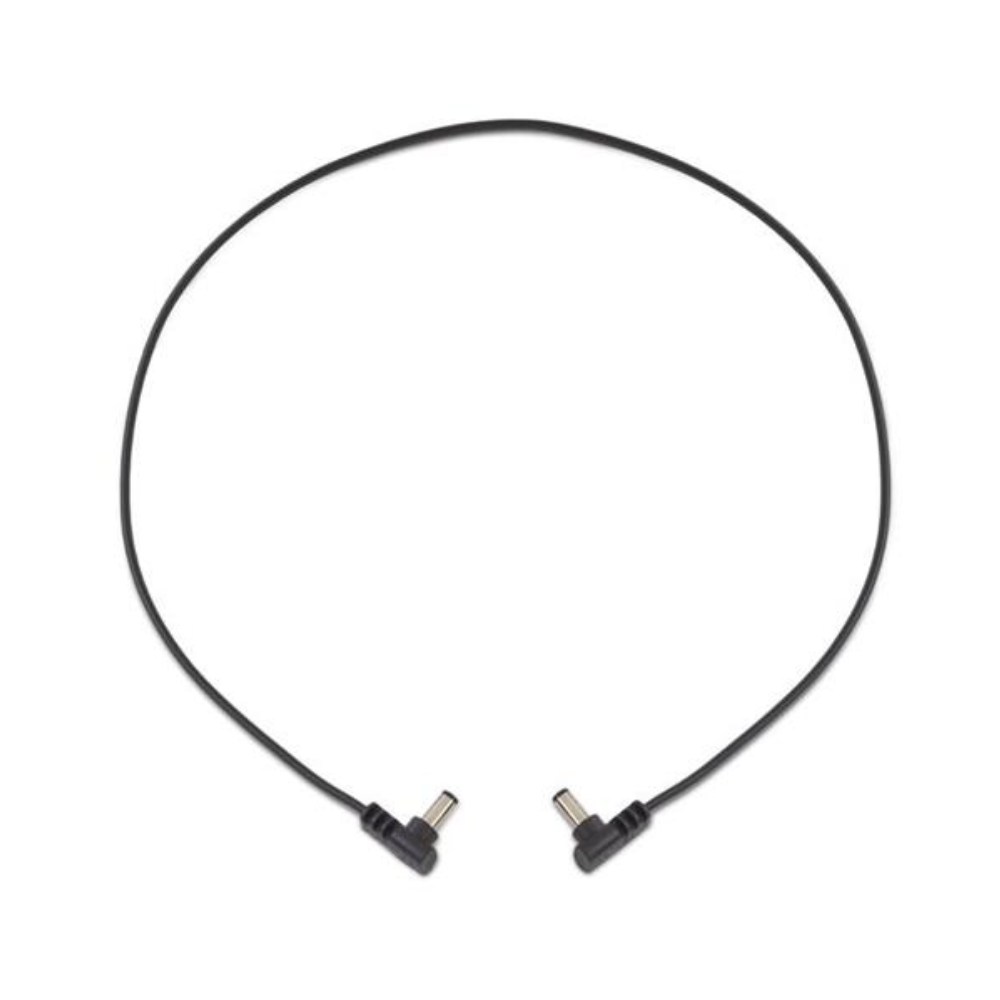 Rockboard Power Supply Cable Black - Right angle to right angle 60cm