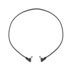 Rockboard Power Supply Cable Black - Right angle to right angle 60cm
