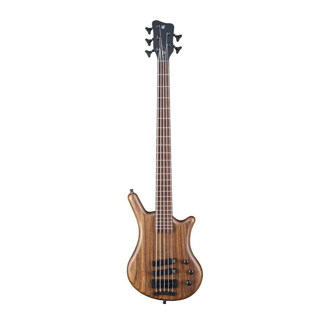 Warwick Team Built Thumb 5-String Bass Guitar - Black Hardware - Natural Transparent Satin