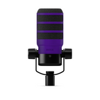 RODE WS14 purple pop filter designed for PodMic and PodMic USB, enhancing vocal clarity and reducing plosive sounds.