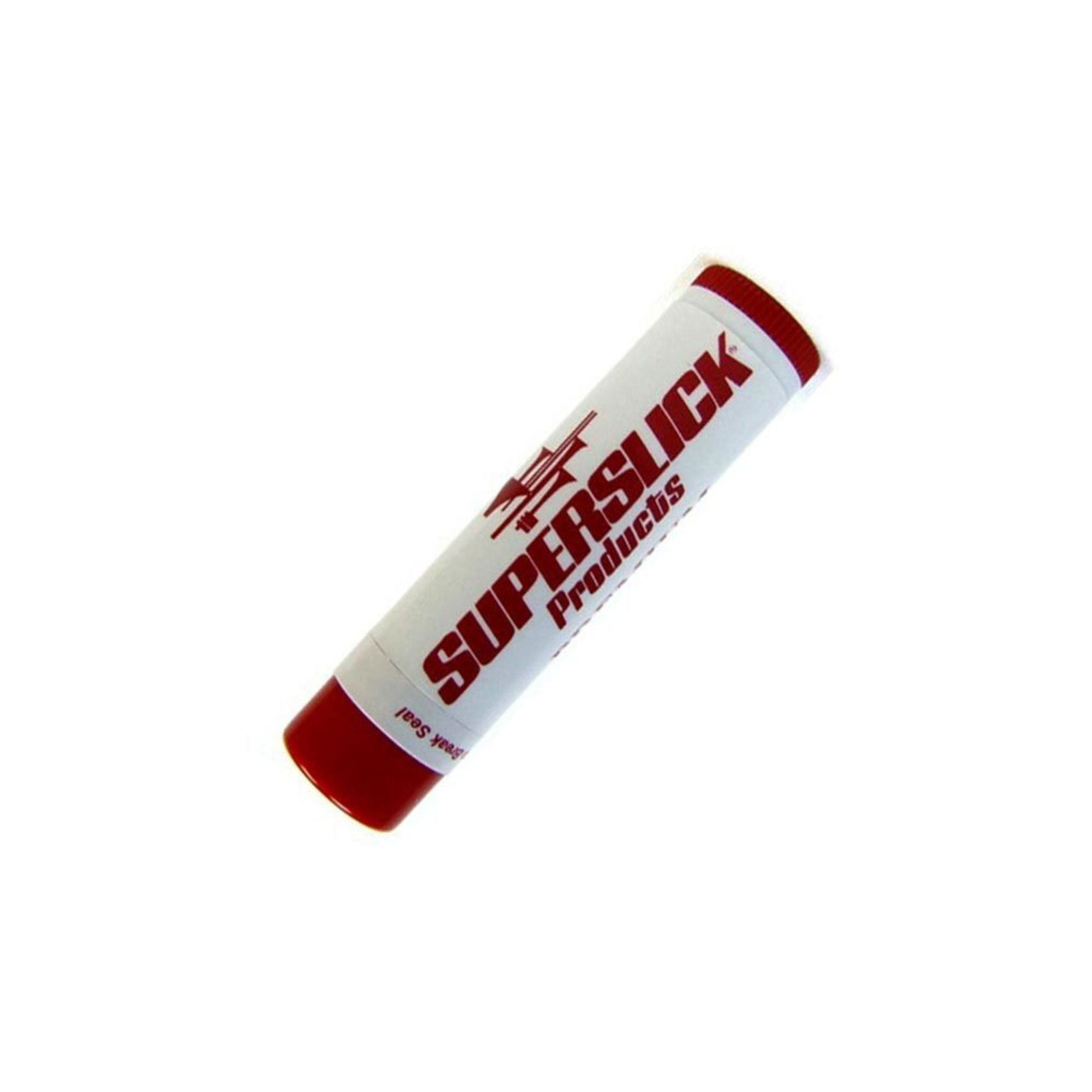 Superslick cork grease lipstick-style dispenser with brass and woodwind accessories for instrument maintenance.