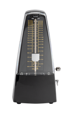Cherub Pyramid Style Mechanical Metronome with Bell for guitar practice, featuring a classic design and visible pendulum.