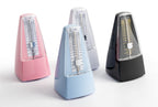 Cherub Pyramid Style Mechanical Metronome with Bell, guitar tuner accessory, featuring a classic design and colorful finish.