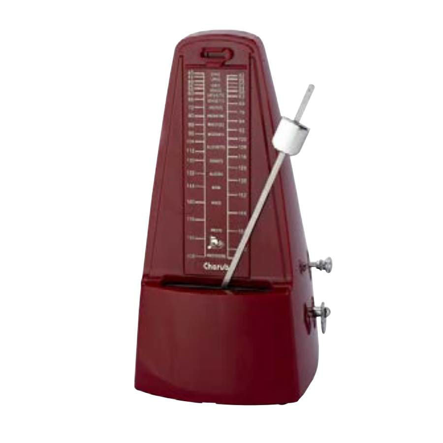 Cherub Pyramid Style Wind Up Metronome - Red