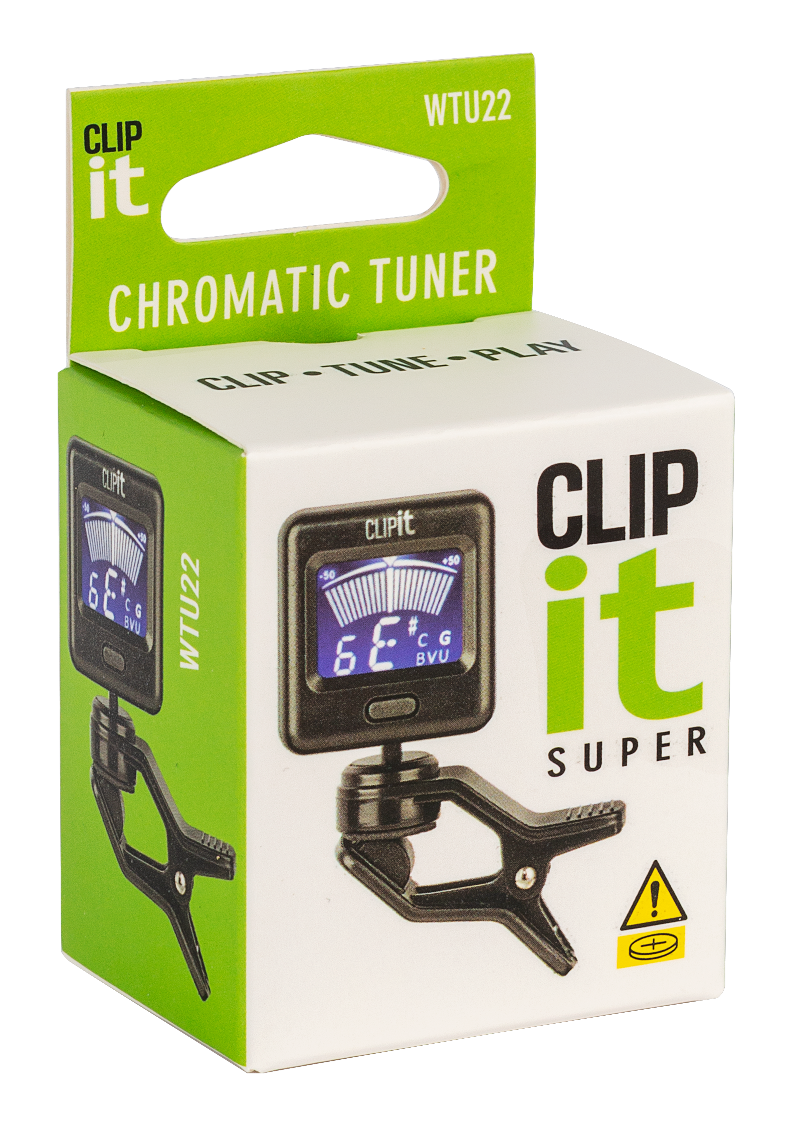 Clip-it Super All-Instrument Tuner with 2-Colour LCD Display
