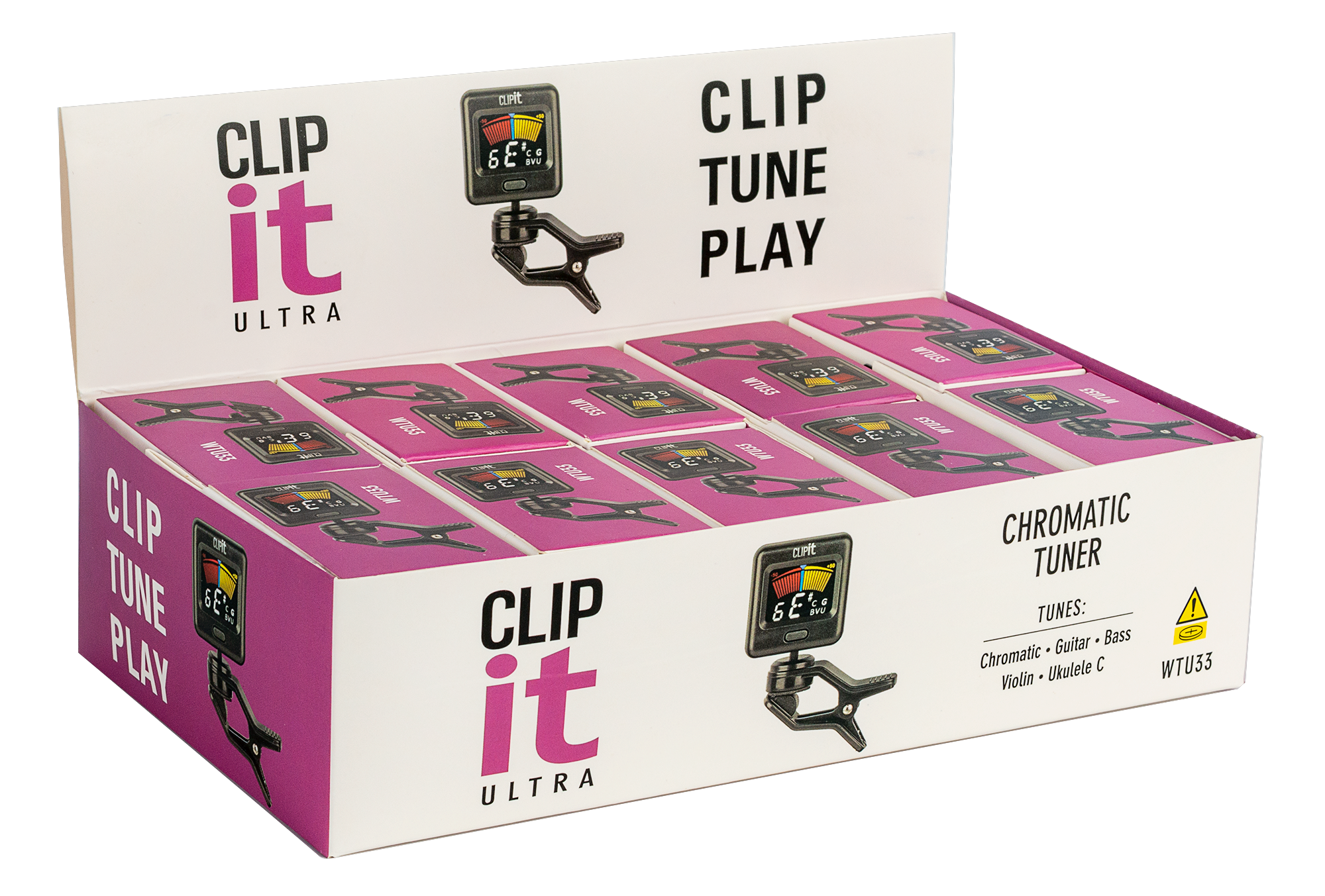 Clip It Ultra Tuner - 3 Colour LCD Display