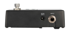Stomp It By Clip It Pedal guitar tuner effects pedal on a pedalboard, showcasing its compact design and display screen.