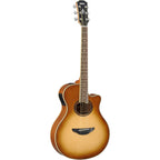 Yamaha APX700II acoustic guitar in Sandburst finish, featuring a cutaway body and steel strings, shown on a plain background.