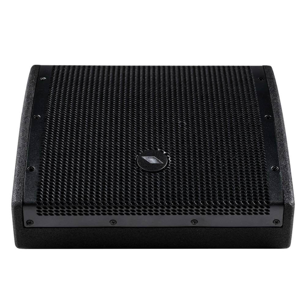 Proel WX8A active 2-way coaxial 8-inch stage monitor powered speaker showing front view with control panel and speaker grille