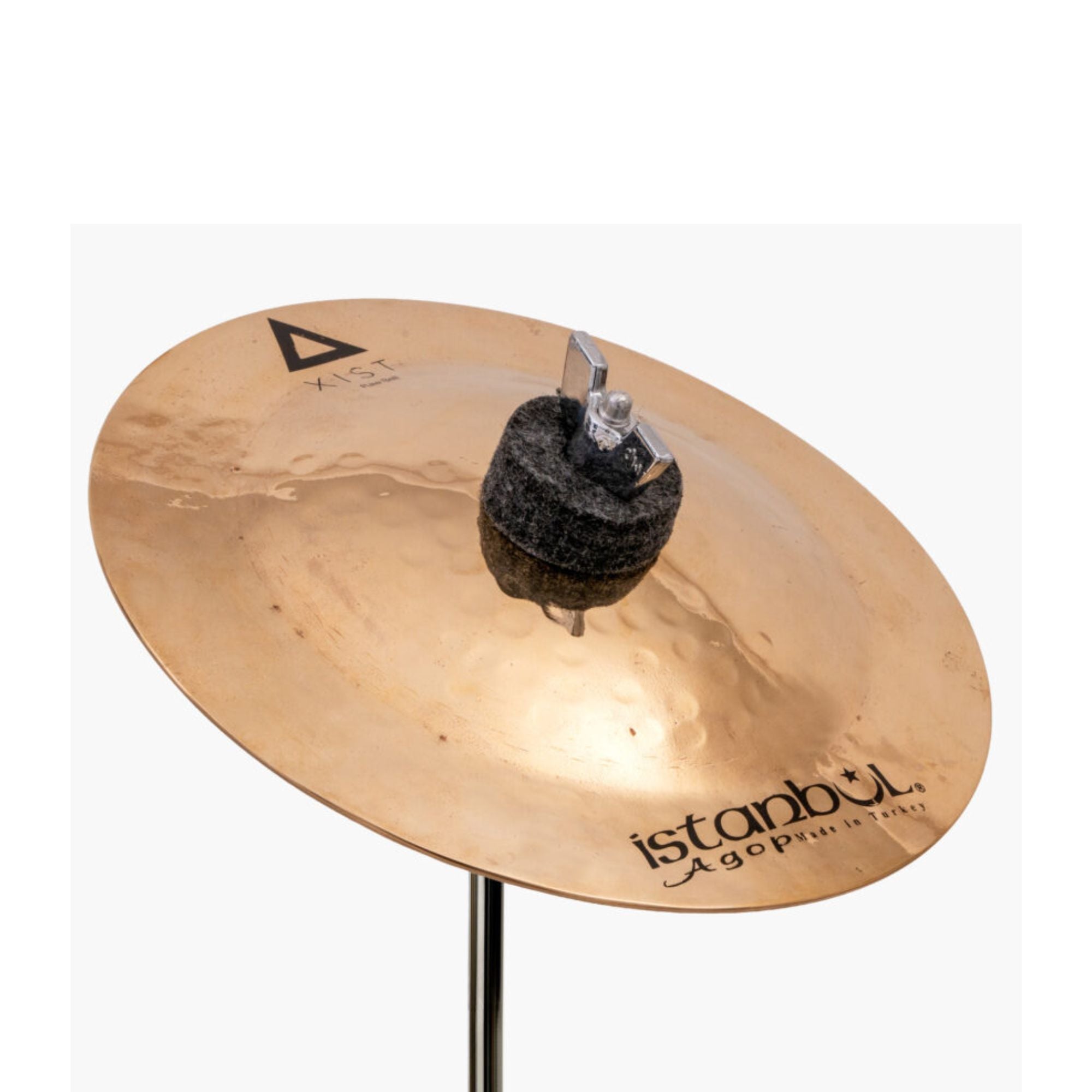 Istanbul Agop Xist Bell single cymbal with a polished finish, featuring a bright and clear sound ideal for percussion setups.