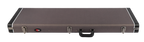 Xtreme Precision & Jazz Bass vintage rectangular guitar case with padded interior and sturdy exterior for bass guitar protection.