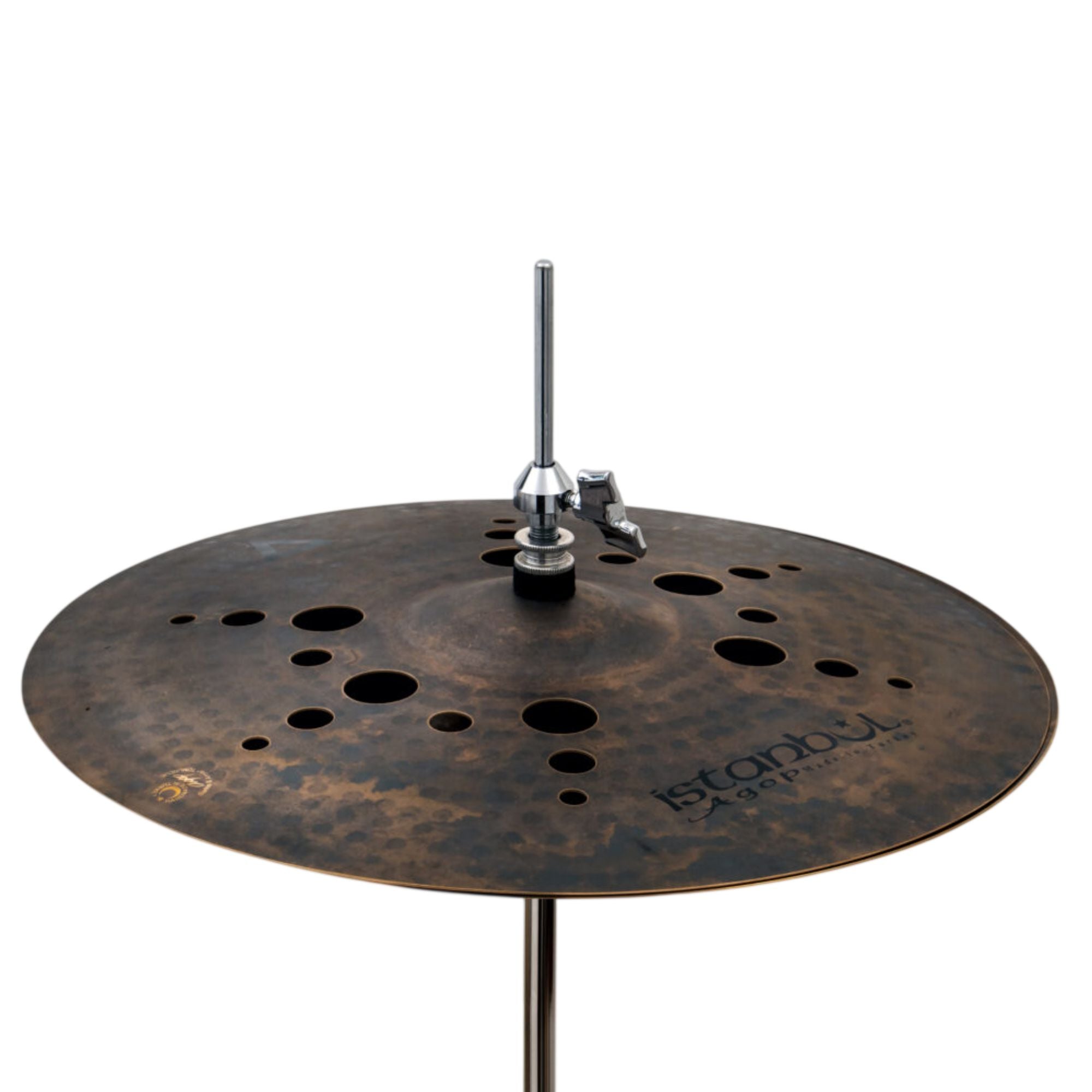 Istanbul Istanbul Agop Xist Ion Dark Hi-Hats single cymbals set for drum kit, featuring dark finish and crisp hi-hat sound.