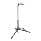 XTR Xtr Tubular Style Guitar Stand holding an electric guitar, showcasing durable metal construction and padded support.