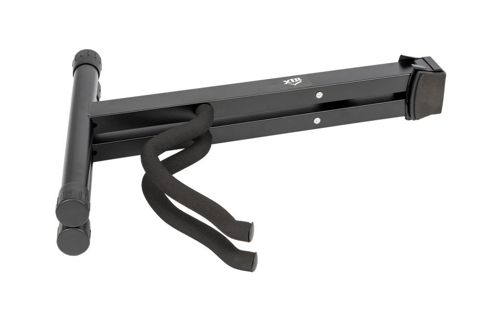 Folded XTR A Frame Guitar Stand for acoustic and electric guitars, compact and portable guitar accessory.