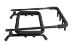Folded XTR XGS23 Multi 3 Guitar Stand showing black padded support arms and compact design for guitar storage.