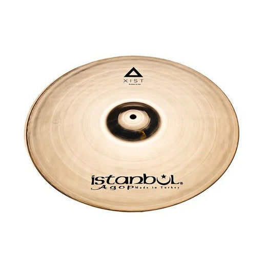 Istanbul Agop Xist Brilliant Hi-Hats cymbals, single cymbals set with a shiny finish, used in drum kits for crisp hi-hat sounds.