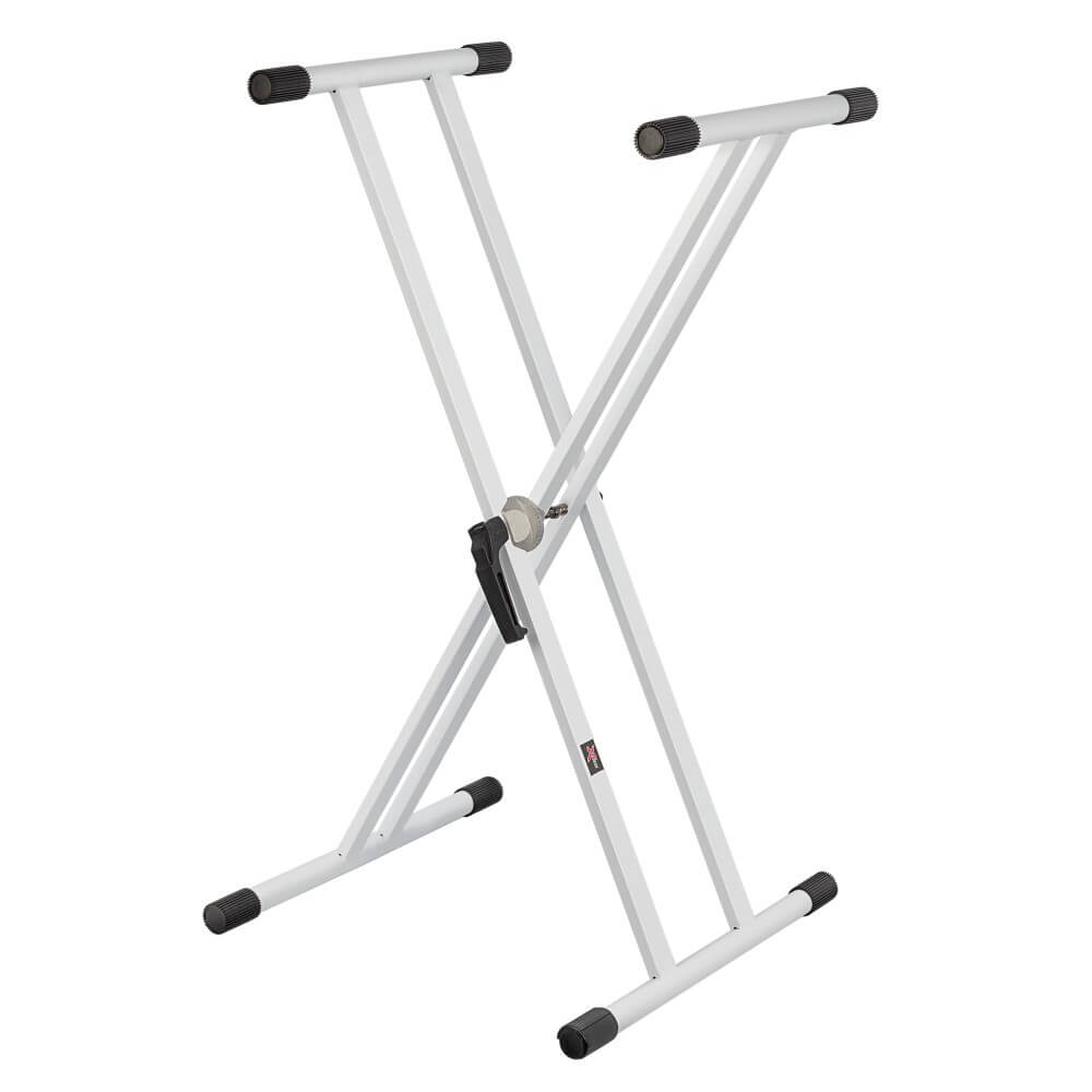 Xtreme KS168 Professional Double Brace Keyboard Stand in White