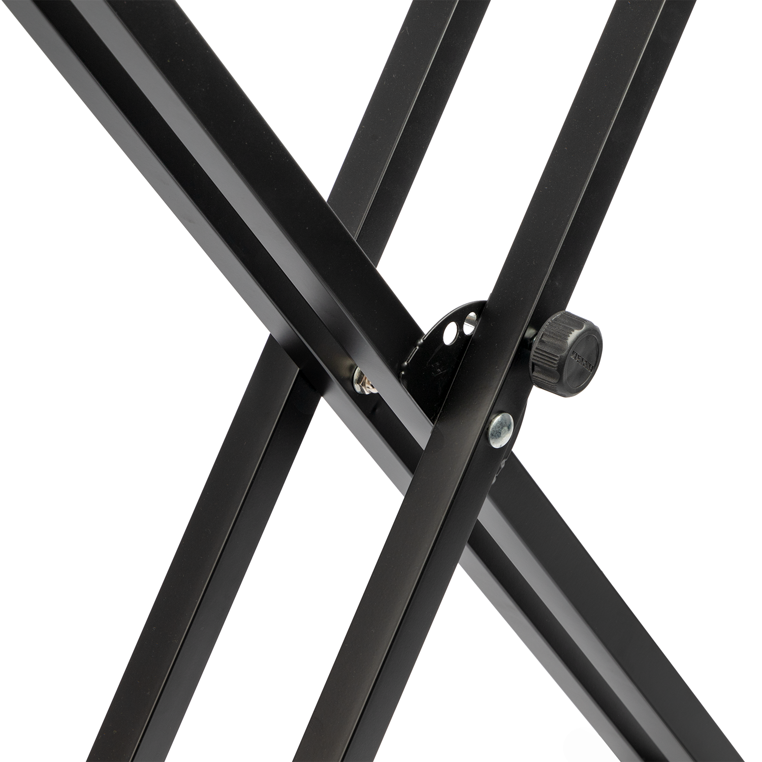 XTR X Square Tube 'X' Style Keyboard Stand for guitars with double-braced metal construction and adjustable support arms.
