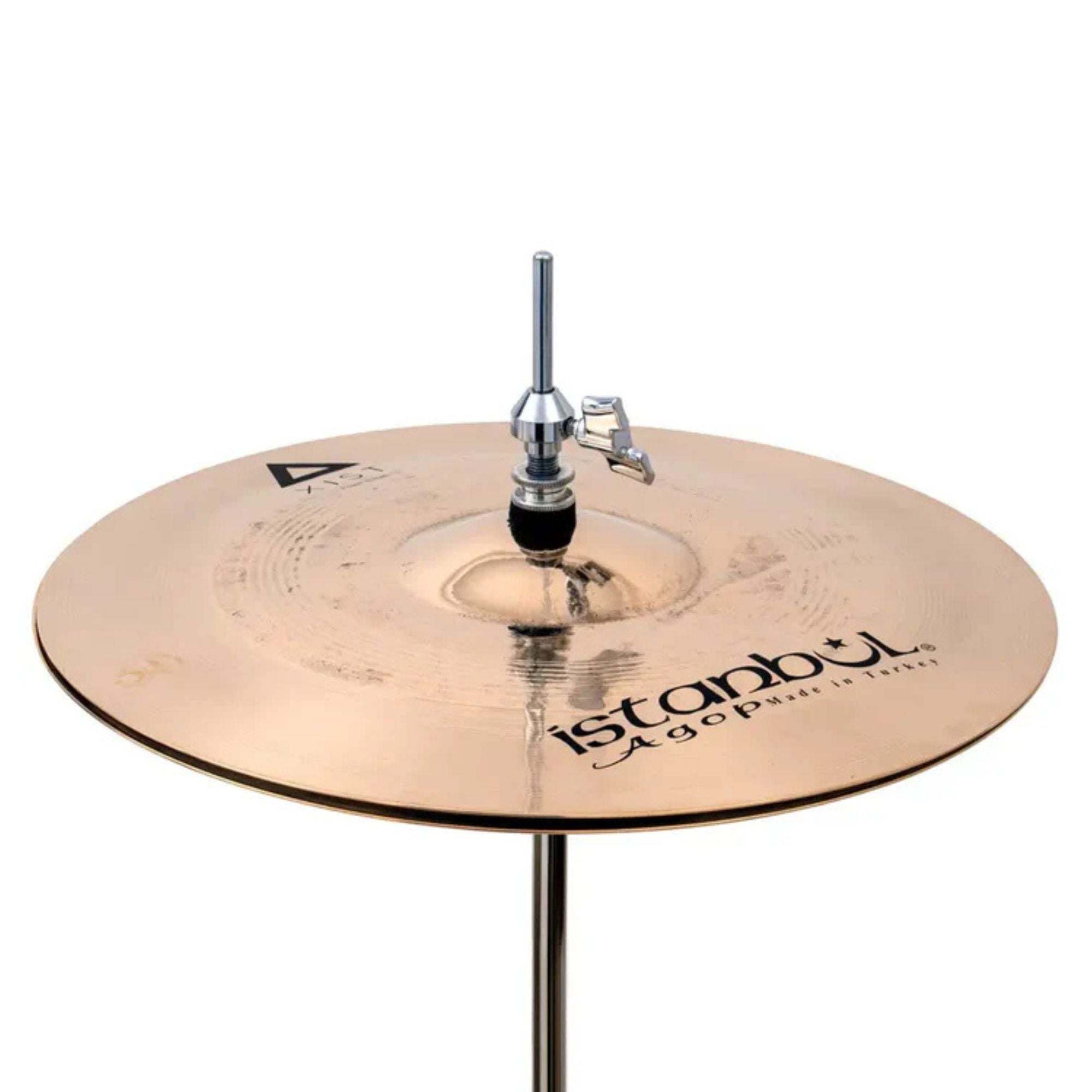 Istanbul Agop Xist Power Hi-Hats single cymbals, shown in the image with a bright finish and detailed branding.