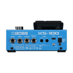BOSS XS100 Poly Shifter effect pedal for guitar, featuring multiple effect knobs and a compact design.