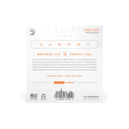 D'Addario XSABR1047 10-47 extra light 80/20 acoustic guitar strings on a guitar string package.