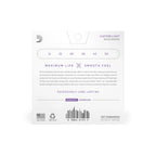 D'Addario XSABR1152 Custom Light 11-52 acoustic guitar strings on a guitar, featuring silver-plated steel windings for bright tone.