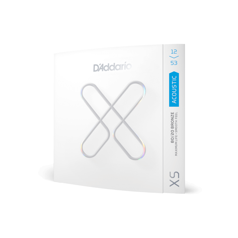 D'Addario XSABR1253 12-53 Light 80/20 Acoustic Guitar Strings