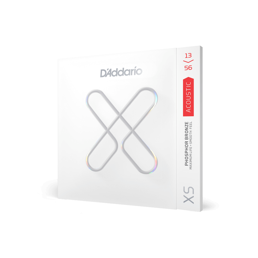 D'addario XS Medium Coated Acoustic Guitar Strings - 13-56