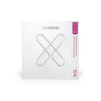 D'Addario XS Phosphor Bronze Acoustic Strings 11.5-53, set of six strings with silver winding for bright tone and durability.