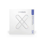 D'Addario XS Phosphor Bronze Acoustic Strings 12.5-54, featuring a close-up of the strings on an acoustic guitar.