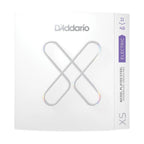 D'Addario XS Nickel Plated Steel Electric Guitar Strings Medium gauge 11-49, shown on a guitar.