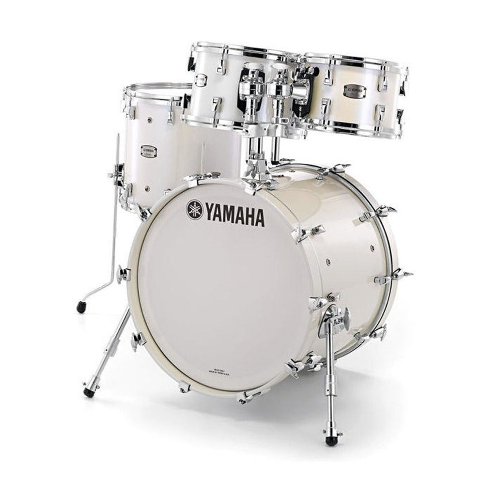 Yamaha Absolute Hybrid Maple 5-Piece Euro Drum Kit with Snare Drum, TH945B and HW880 Hardware Set - Polar White