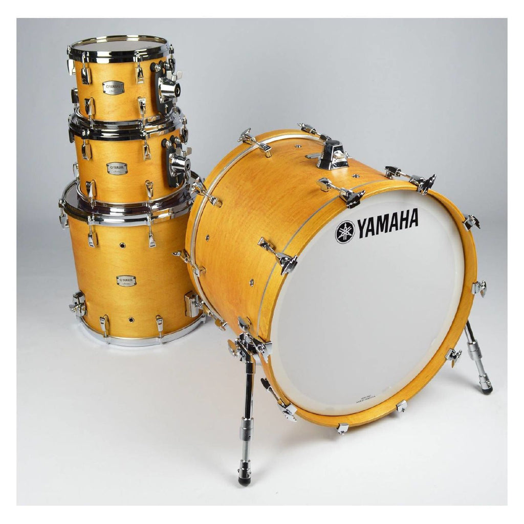 Yamaha Absolute Hybrid Maple 5-Piece Euro Drum Kit with Snare Drum TH945B and HW880 Hardware Set - Vintage Natural