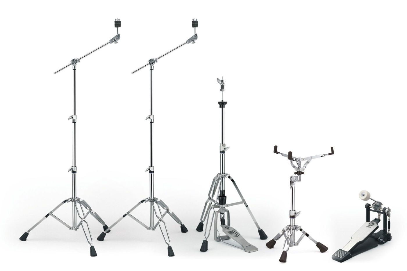 Yamaha Absolute Hybrid Maple 5-Piece Euro Drum Kit with Snare Drum TH945B and HW880 Hardware Set - Vintage Natural