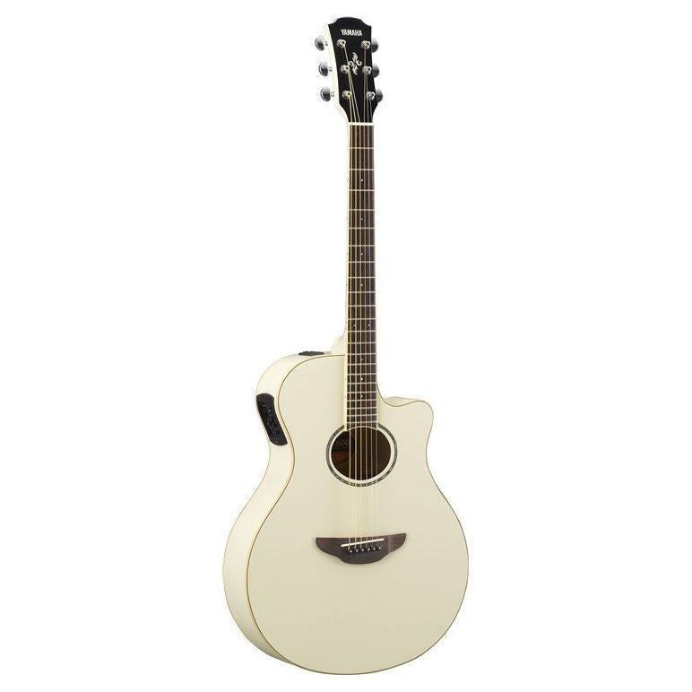 Yamaha APX600 Thinline Acoustic Guitar with Pickup - Vintage White