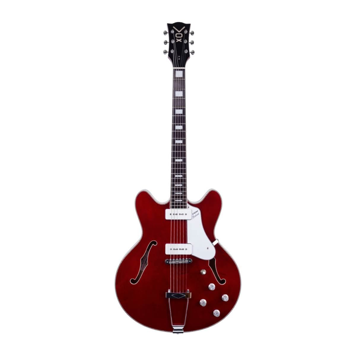 Vox Bobcat V90 Semi-Hollow Electric Guitar in Cherry Red