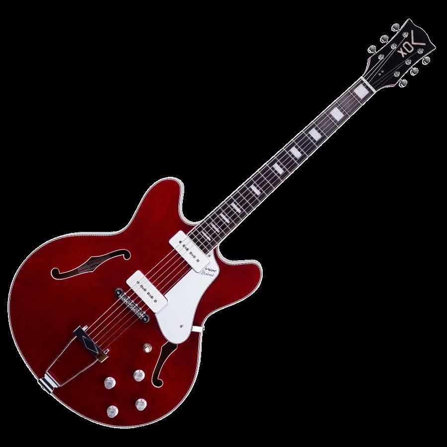 Vox Bobcat V90 Semi-Hollow Electric Guitar in Cherry Red