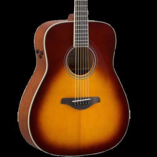 Yamaha FG-TA TransAcoustic Dreadnought Acoustic Guitar - Brown Sunburst