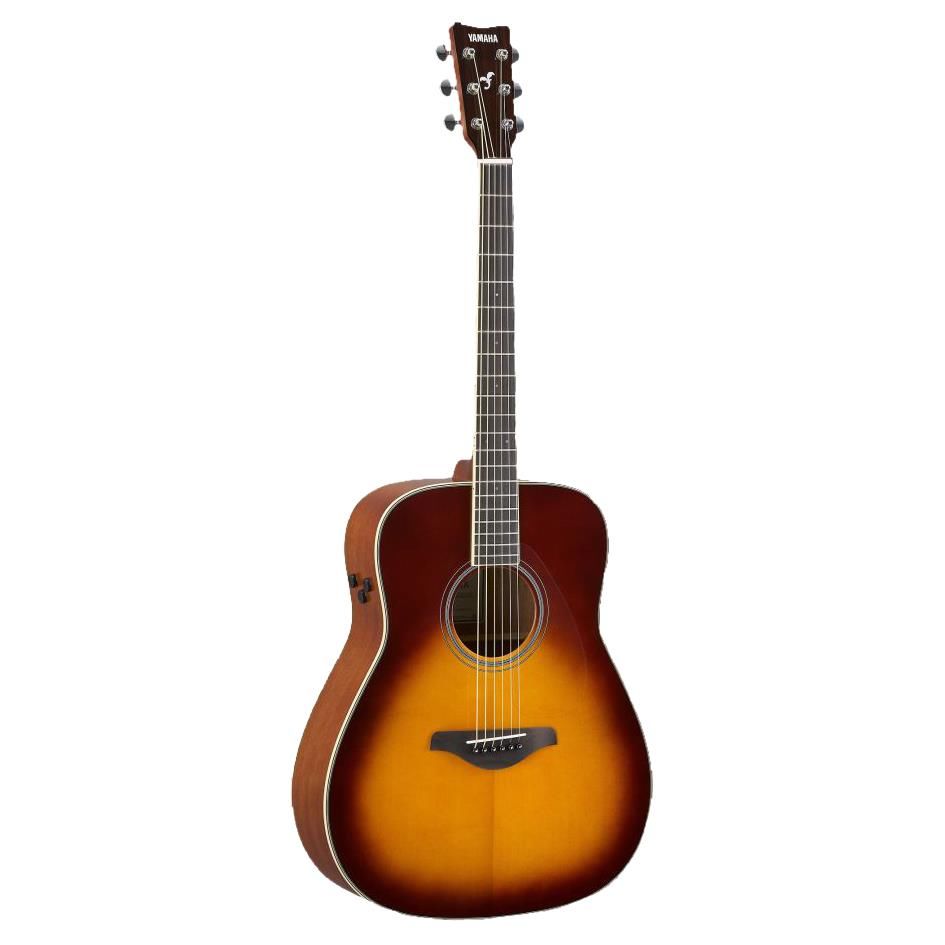 Yamaha FG-TA TransAcoustic Dreadnought Acoustic Guitar - Brown Sunburst