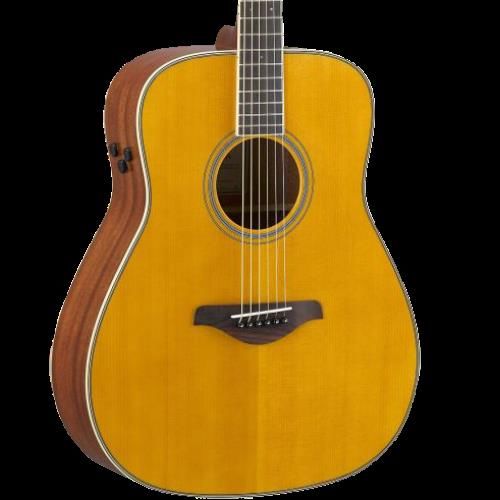 Yamaha FG-TA TransAcoustic Dreadnought Acoustic Guitar - Vintage Tint