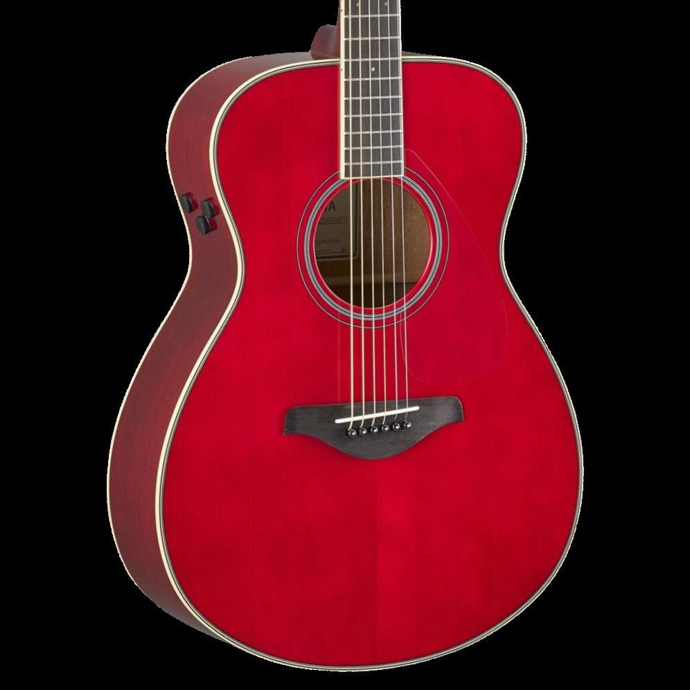 Yamaha FS-TA TransAcoustic Concert Acoustic Guitar - Ruby Red