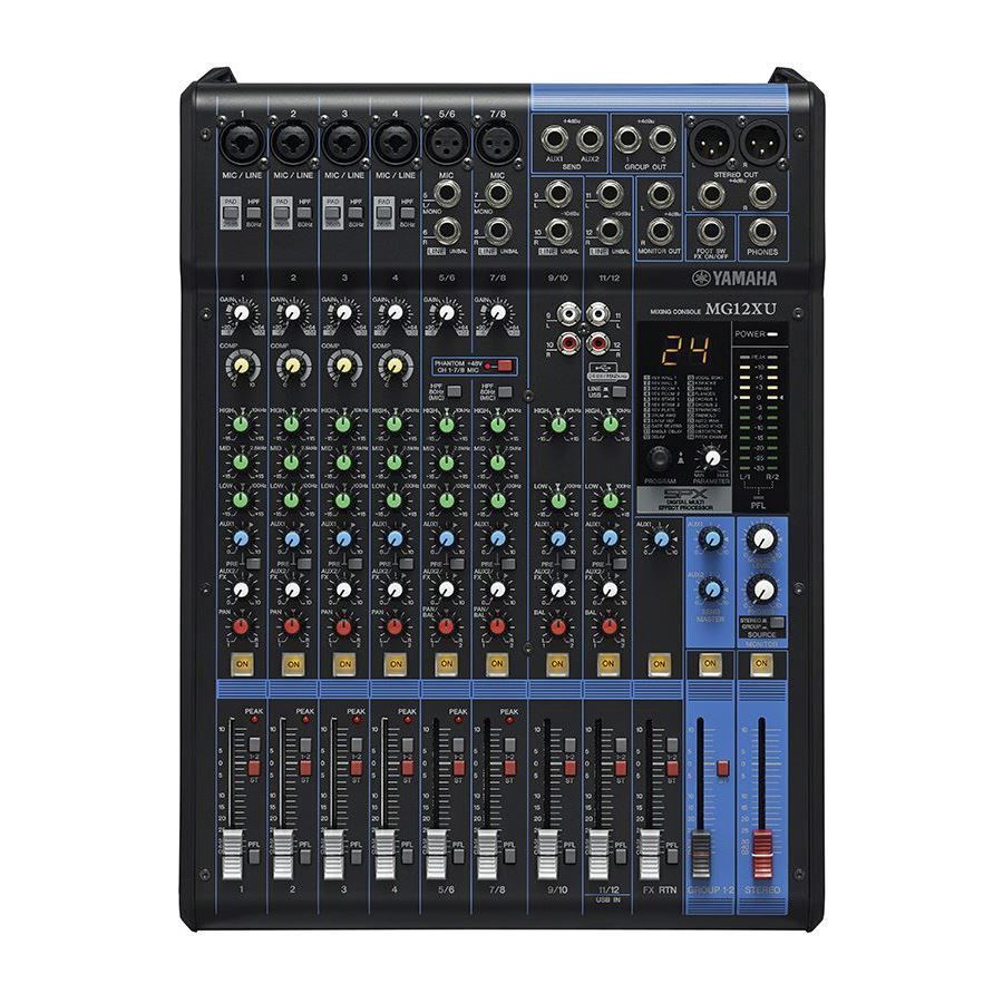 Yamaha MG12XU 12-Channel Mixing Console (SPX Effects & USB)