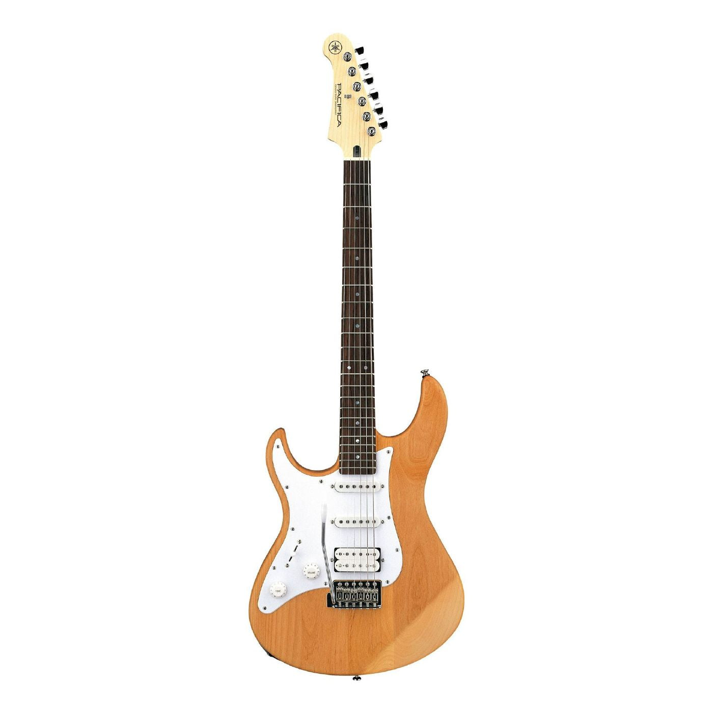 Yamaha PAC112JL Pacifica Left-Handed Electric Guitar in Yellow Natural Satin